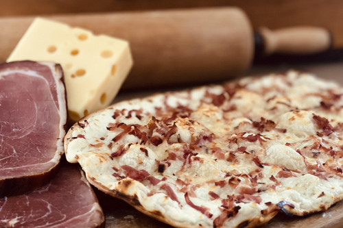 Flammenkuchen Speck - Käse